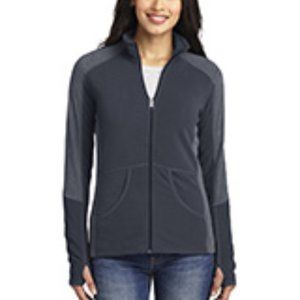 Women's Color-Block Microfleece Jacket size medium NWOT